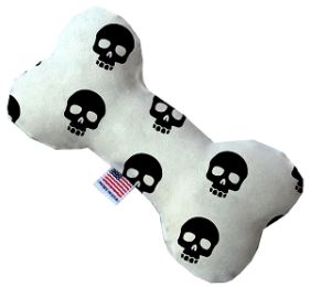 Skulls 10 inch Canvas Bone Dog Toy (size: 10 Inch)