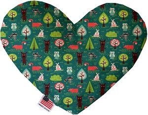 Forest Follies 6 inch Canvas Heart Dog Toy (size: )