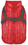 Harness Dog Jacket (Color: Red, size: Extra Small)