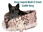 Snow Leopard Reversible Snuggle Bugs Pet Bed, Bag, and Car Seat in One (size: )