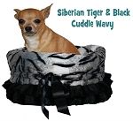 Siberian Tiger Reversible Snuggle Bugs Pet Bed, Bag, and Car Seat in One (size: )